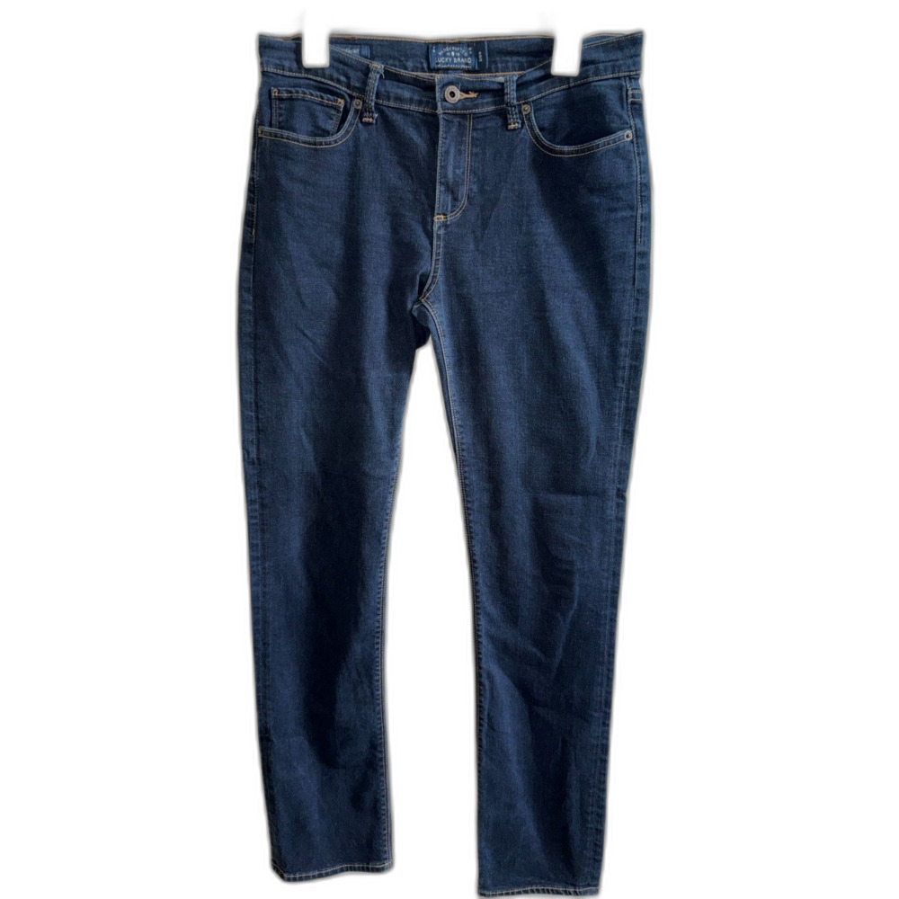 Lucky Brand Brooke Straight Jeans Size 8/29 Dark Wash Classic Minimalist Core